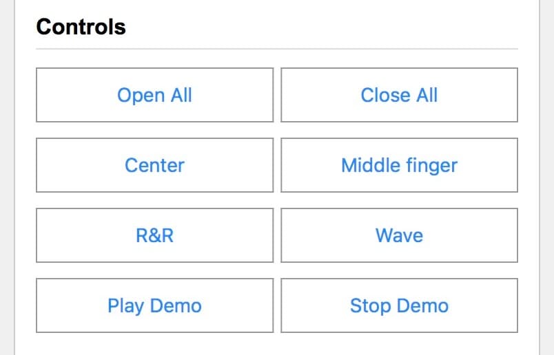 Gesture controls